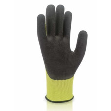 Перчатки полиэстер, покрыты рифленым латексом 1/2.  р.8, 1320