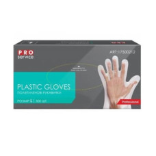 Перчатки поліетиленові, в коробці (500шт/уп)  ProService