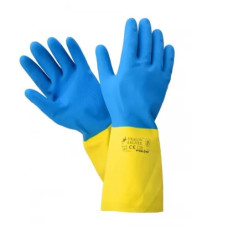 Рукавички латексные химстойкие желто-голубые 405 ALTO размер 9 Рукавички латексные химстойкие желто-голубые 405 ALTO размер 9