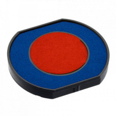 Подушка заміна для оснастки, кругла, синьо-червона, 6/46040/2R