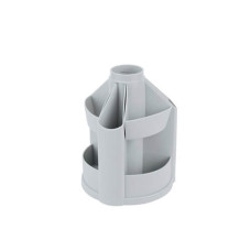 Подставка канцелярская, вертушка, пустая, серый, D3003-03