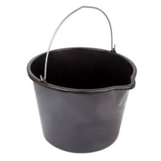 Відро кругле, пластик, з метал. ручкою (5л) чорне з носиком