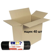 Пакет для мусора 120л/10шт LD (70*95) 20 мкм черный ОМ24 B2B Solutions (ящик 40 шт)