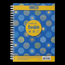 Блокнот  А5 96л # л/о, боковая спираль DOUBLE  BM.24571101-08