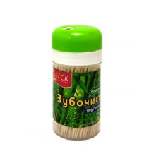 Зубочистки в пластиковому  стаканчику  65мм ( 250шт) Зубочистки в пластиковому  стаканчику  65мм ( 250шт)