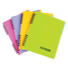 Блокнот B5 120л # п/о, боковая спираль, с разделителями Е20225