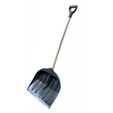 Лопата снігоприбіральна з накладкой. 440х460мм з держаком d30