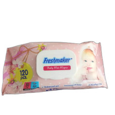 Серветки вологі з клапаном, (120шт) Freshmaker