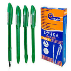 Ручка масляная, зеленая (0,7мм), Easy Office 5022