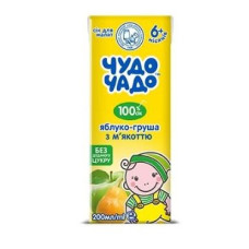 Сік Чудо-Чадо Яблучний-Грушовий 200 мл