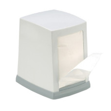 Диспенсер для столовых салфеток,пластик,белый (135х105х135), NP80