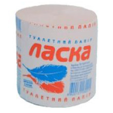 Туалетная бумага макулатурная рулон (85мм*90мм/45м) серый "Ласка"