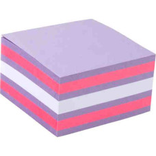 Папір для нотаток клейкий 75х75х450л яскраво- рожевий мікс 2326-63-A