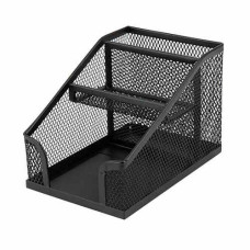 Підставка-органайзер, металева сітка,чорна, 100*143*100мм, 2118-01-a