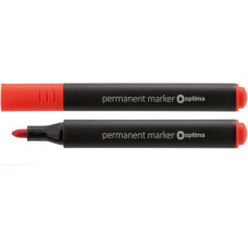 Маркер перманент. круглый (2-мм) красный O16117