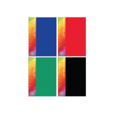 Блокнот  А4 80л # п/о, боковая спираль ассорти цветов"Фактура ткань" E20309