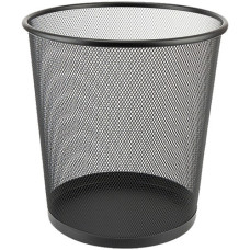 Корзина офісна, метал, кругла 270*300мм, чорна 2119-01-a