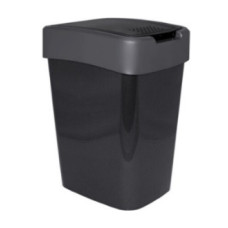 Ведро для мусора, пластик (25л). гранит/серый, 123067