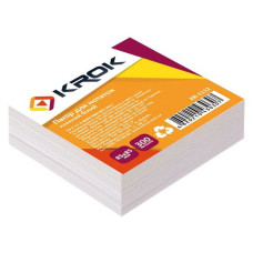 Папір для нотаток, білий, клеєний (85х85/300л) Krok KR-1112