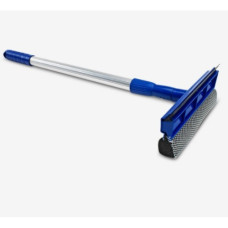 Щетка для мытья окон (21 см) с нерж.ручка телескоп 90 см, SY09648