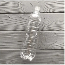 Бутылка (0,5л), прозрачная ребристая  без крышки P05L28 Бутылка (0,5л), прозрачная ребристая  без крышки P05L28