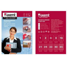 Этикетка самоклеющаяся А4, 24-ячейки (70х37мм/100л) Axent.2465 Этикетка самоклеющаяся А4, 24-ячейки (70х37мм/100л) Axent.2465