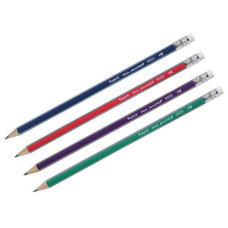 Карандаш графит. НВ с ластиком, треугольный корпус (тубус) Ax9003-А  Карандаш графит. НВ с ластиком, треугольный корпус (тубус) Ax9003-А