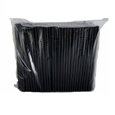 Трубочка для фрешу , чорна, 210 мм, d=7мм, 500 шт/уп 804