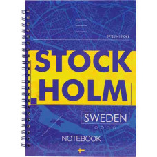 Блокнот на спіралі збоку А5 клітинка, (96арк) т/о 8032-08-А