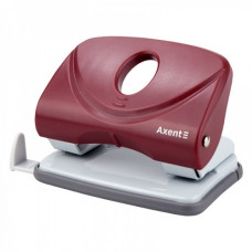 Діркопробивач з лінійкою, (20арк), пластік, червоний. 3820-06-А