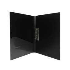 Папка пластиковая А4 (CLIP B) с прижимом , с карманом черная 700мкм E31202-01