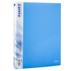 Тека А4 2-х  кільцях з кишенею, 2,5 см ,1207-22-А, колір прозорий синій Тека А4 2-х  кільцях з кишенею, 2,5 см ,1207-22-А, колір прозорий синій