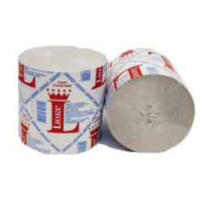 Туалетная бумага макулатурная (90мм*95мм) 65м серая, ЛЮКС