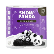 Туалетний папір білий целюл.3-шаровий18,03м,(91мм*200мм) (4шт) ТМ "Сніжна Панда"Sensetiv