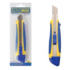 Нож канцелярский (18мм) желто-голубой BM.4616