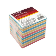 Папір для нотаток,  микс, не клеєний (90х90/30мм) "COLOR" Axent d 8023