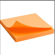 Бумага для заметок клейкая, ярко-оранжевая (75*75/100л)  2414-15 