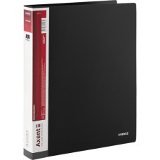 Папка А4 на 4 кільця, 35 мм, чорна (1208-01-A)