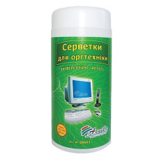 Серветки для чищення оргтехніки, вологі,100шт, 30663