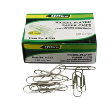 Скрепка канцелярська, 28мм (100шт),  4-333