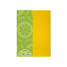 Блокнот  А4 80л # п/о, боковая спираль зеленый "Калейдоскоп" O20365-04