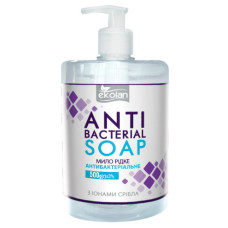 Рідке мило (500 мл) з дозатором "Антибактеріальне"EKOLAN