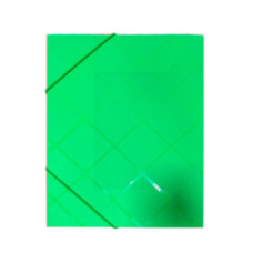 Папка пласт. А4 2 резинки MIX  988-2 KLERK