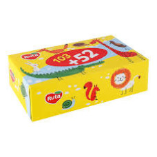 Салфетки бумажные косметические в коробке 2-х слойн. (20см*19см/155шт), белые Ruta Kids