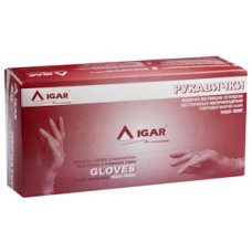 Рукавички латексні IGAR High Risk розмір L(8-9) 1кор Рукавички латексні IGAR High Risk розмір L(8-9) 1кор
