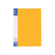 Папка-cкоросшиватель А4 (CLIP А) пластик. желтая Е31201-05