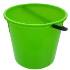 Відро пластикове (11л) кругле,  колір синій, ХАРЧОВЕ, з пласт. ручк. без  кришки