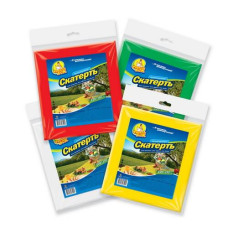 Скатерть одноразовая полиэтиленовая цвета микс