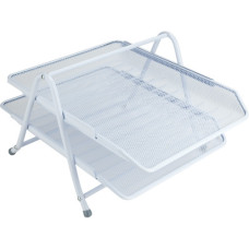 Лоток горизонтальный металл. 2отд., белый 2121-21-a Лоток горизонтальный металл. 2отд., белый 2121-21-a