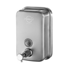 Дозатор  жидкого мыла, нержавеющая сталь, матовый,1л,